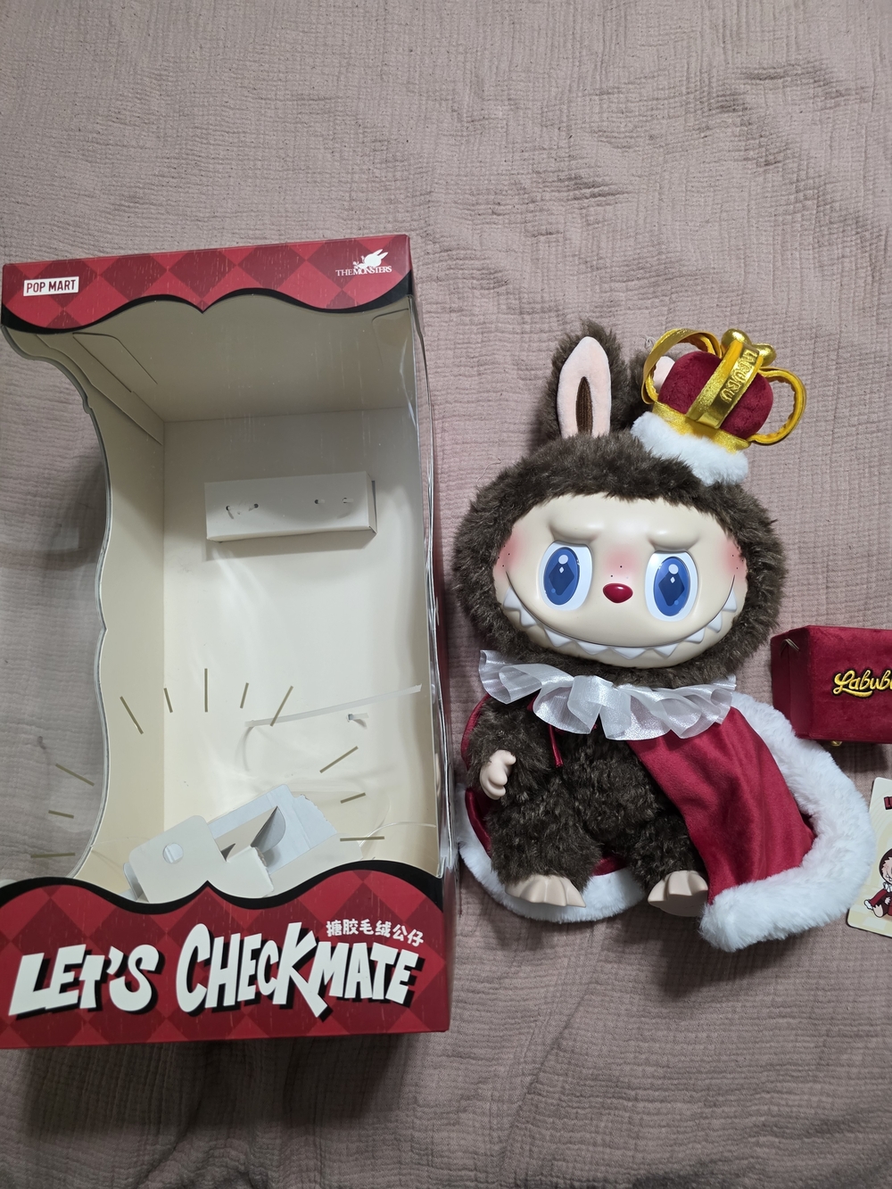 POP MART Labubu King Plush Doll - Lets Checkmate